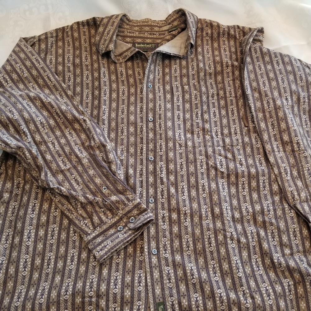 Men's Timberland Weathergear Button Down Shirt SzL